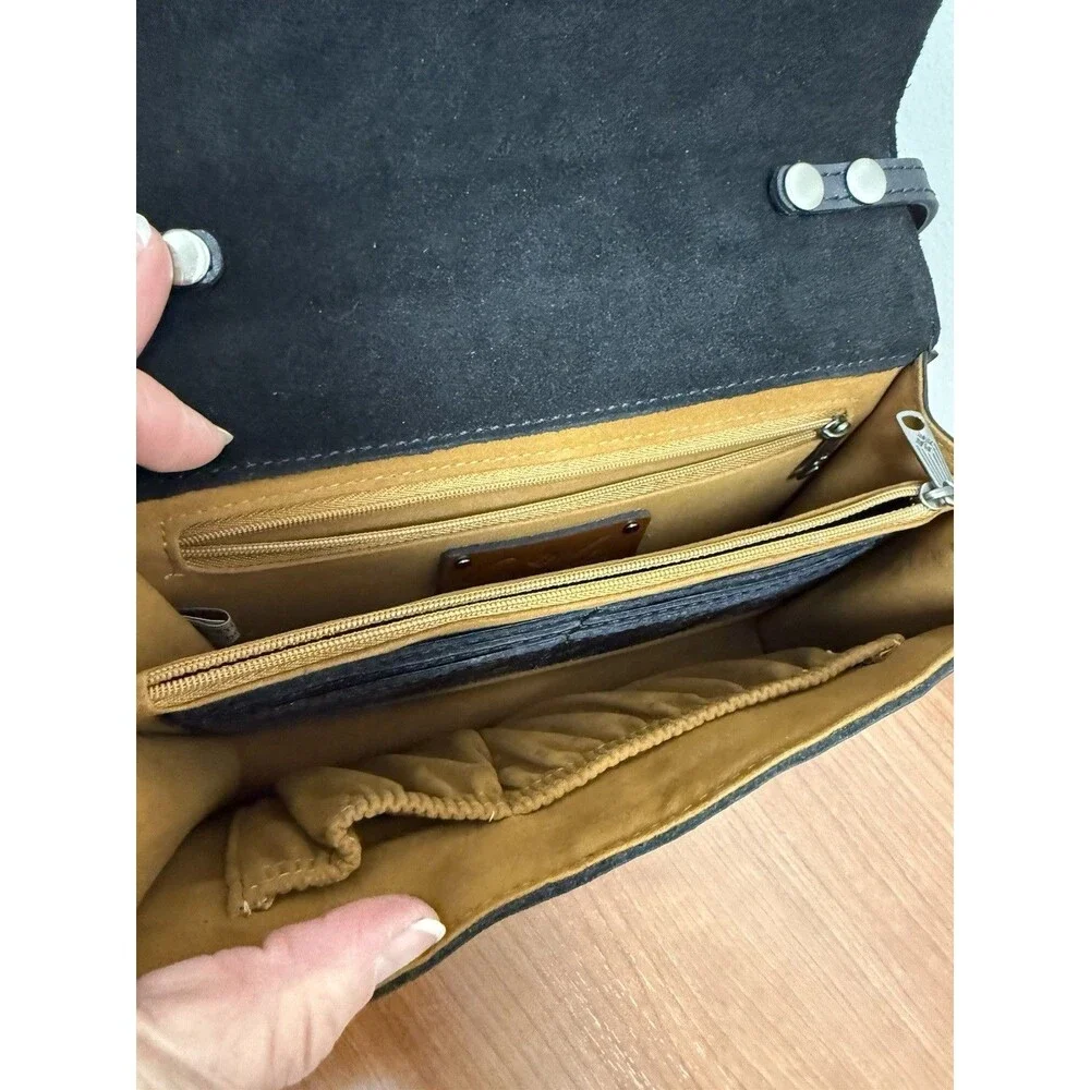 PATRICIA NASH Livana vintage distressed leather crossbody bag wallet W/Scratch
